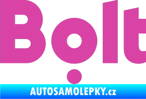 Samolepka Bolt - taxi růžová