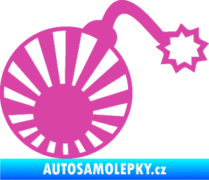 Samolepka Bomba 006 JDM pravá růžová