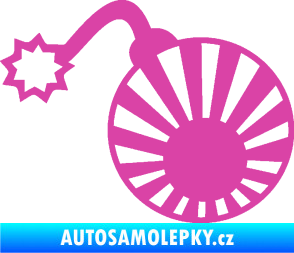 Samolepka Bomba 006 JDM levá růžová