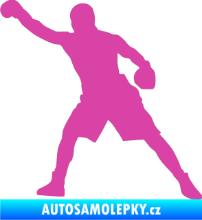 Samolepka Boxer 002 levá růžová