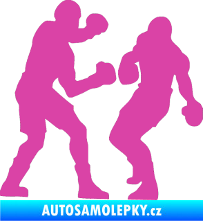 Samolepka Boxeři 001 pravá růžová