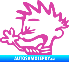 Samolepka Boy tůdle nůdle levá růžová