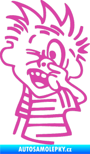 Samolepka Boy v nose pravá růžová