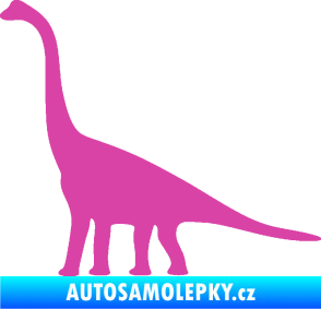 Samolepka Brachiosaurus 001 levá růžová