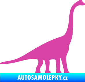 Samolepka Brachiosaurus 001 pravá růžová