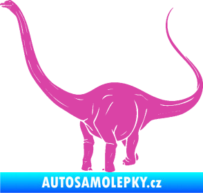 Samolepka Brachiosaurus 002 levá růžová