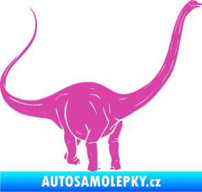 Samolepka Brachiosaurus 002 pravá růžová