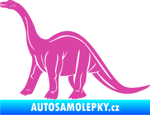 Samolepka Brachiosaurus 003 levá růžová