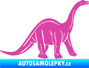 Samolepka Brachiosaurus 003 pravá růžová