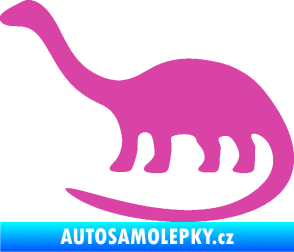 Samolepka Brontosaurus 001 levá růžová