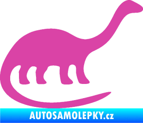 Samolepka Brontosaurus 001 pravá růžová