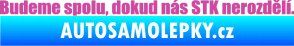 Samolepka Budeme spolu, dokud nás STK nerozdělí růžová
