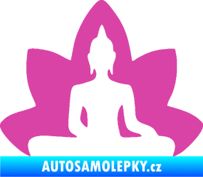 Samolepka Budha 003 pravá  růžová