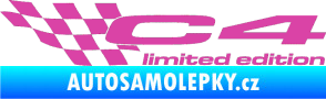 Samolepka C4 limited edition levá růžová