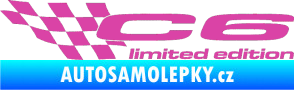 Samolepka C6 limited edition levá růžová