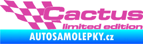 Samolepka Cactus limited edition levá růžová