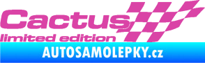 Samolepka Cactus limited edition pravá růžová