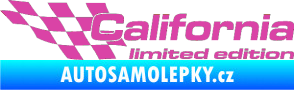 Samolepka California limited edition levá růžová