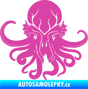 Samolepka Chobotnice 002 levá růžová