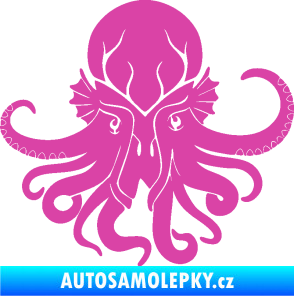 Samolepka Chobotnice 002 pravá růžová