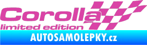 Samolepka Corolla limited edition pravá růžová