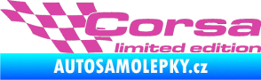 Samolepka Corsa limited edition levá růžová