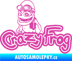 Samolepka Crazy frog 002 žabák růžová