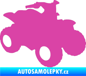 Samolepka Čtyřkolka 001 pravá růžová
