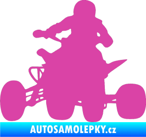 Samolepka Čtyřkolka 002 levá růžová