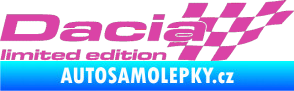 Samolepka Dacia limited edition pravá růžová