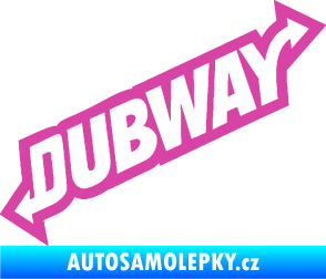 Samolepka Dübway 002 růžová