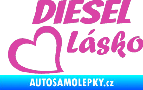 Samolepka Diesel Lásko růžová