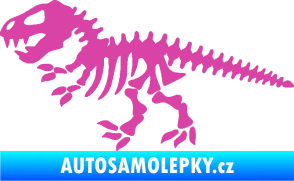 Samolepka Dinosaurus kostra 001 levá růžová