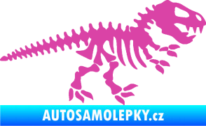 Samolepka Dinosaurus kostra 001 pravá růžová