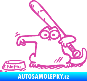 Samolepka Dolej naftu 002 levá růžová