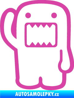 Samolepka Domo 001 levá hello růžová