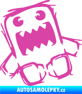 Samolepka Domo 009 levá crazy růžová