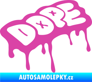 Samolepka Dope růžová