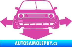 Samolepka Down and out car 002 růžová