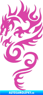 Samolepka Dragon 010 levá růžová