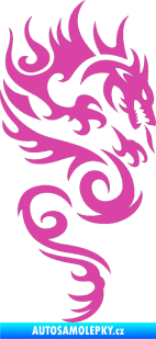 Samolepka Dragon 010 pravá růžová