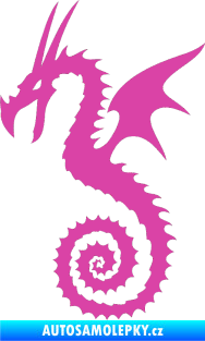 Samolepka Dragon 020 levá růžová