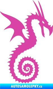 Samolepka Dragon 020 pravá růžová