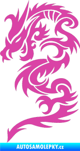 Samolepka Dragon 022 levá růžová