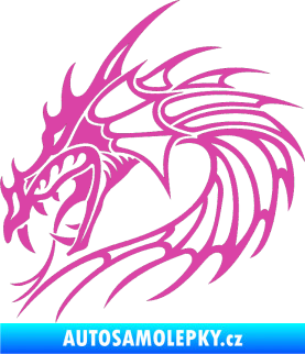 Samolepka Dragon 030 levá růžová
