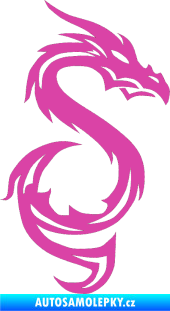Samolepka Dragon 033 pravá růžová