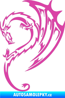 Samolepka Dragon 043 levá růžová