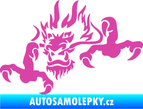Samolepka Dragon 049 levá růžová