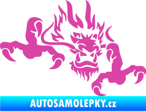 Samolepka Dragon 049 pravá růžová