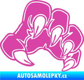 Samolepka Drápy 001 pravá růžová